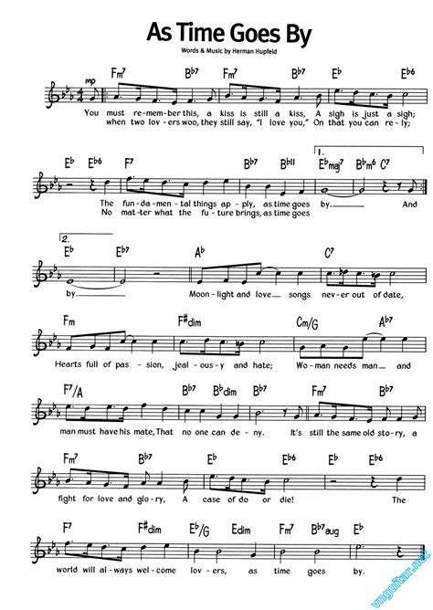 As Time Goes By Guitar Chords