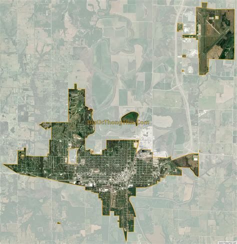Map of Coffeyville city - Thong Thai Real