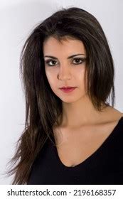 Portrait Beautiful Brunette Italian Girl High Stock Photo Shutterstock