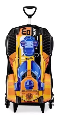 Mochila Escolar Maxtoy Mochila Color Amarillo Dise O Hot Wheels Mercadolibre