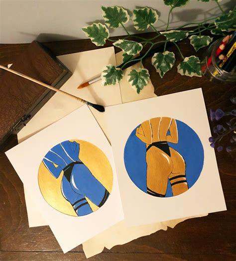 Sexy Naked Acrylic Paint Etsy