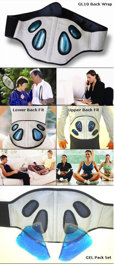 BACK WRAP HOT COLD THERAPY With Reusable Gel Packs Proline