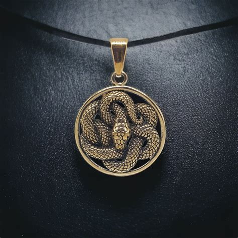 Snake Pendant Snake Necklace Snake Jewelry Etsy Snake Pendant