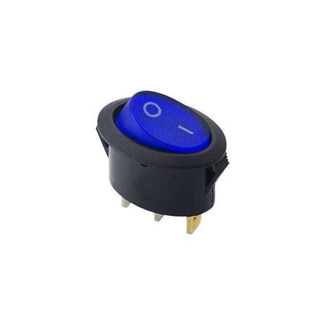 Chave Gangorra Oval C Neon KCD1 115N 6A 250V Azul