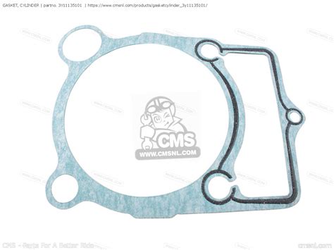 3Y11135101 Gasket Cylinder Mca Yamaha Buy The 3Y1 11351 01 At CMSNL