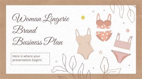 Women Lingerie Brand Business Plan Presentation