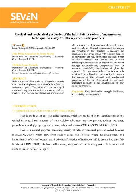 PDF Physical And Mechanical Properties Of The Hair Shaft A Review Of