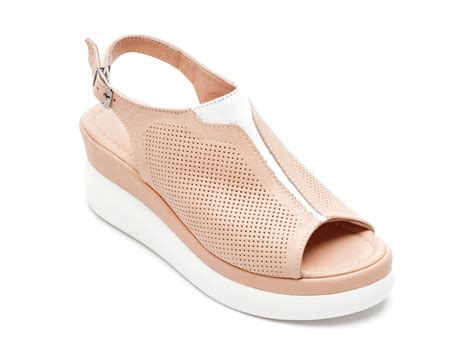 Sandale HK DIVA CLAP Nude 4155 Din Piele Naturala Sandale