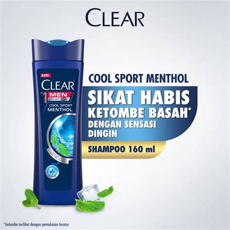 Jual Clear Men Shampoo Anti Dandruff Cool Sport Menthol Perawatan