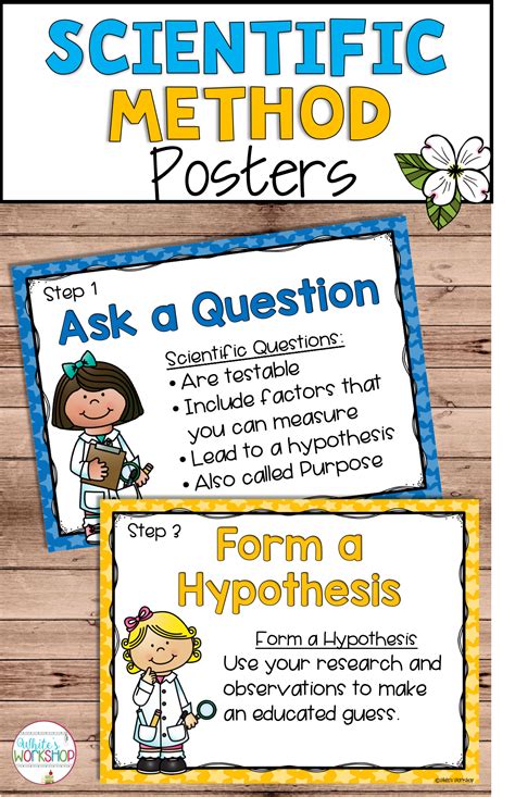 two posters with the words, scientific method and other information for ...