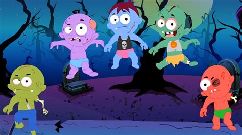 Five Little Zombies Scary Nursery Rhymes Scary Videos For Kids