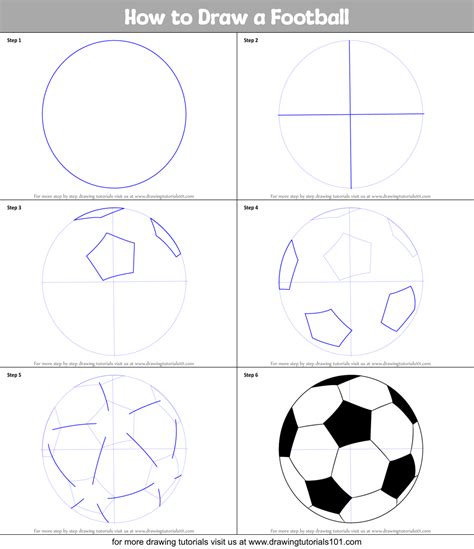 how to draw a football