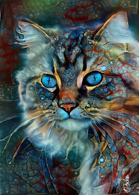 Tabata-Velvet / Cat - Mix Media - 70 X 5, Digital Arts by L.Roche ...