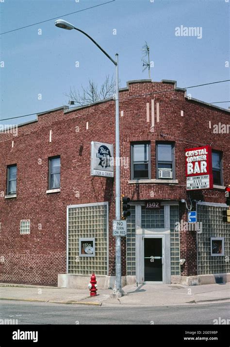 S America Crystal Corner Bar Madison Wisconsin Stock Photo