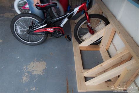 Build A Homemade Bike Rack To Help Organize Your Garage The