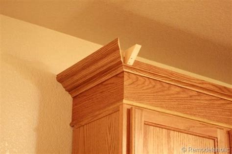 UPGRADE: Oak Kitchen Cabinets With crown mouldings to replace the UGLY ...