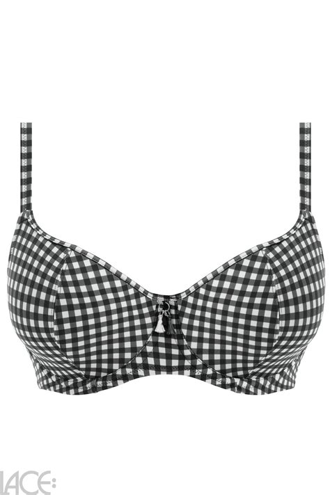 Freya Swim Check In Bikini Push Up Beha F L Cup Monochrome Lace Lingerie Nl