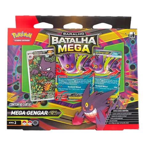 Baralho Batalha Ex - Trading Card Game Pokemon - Baralho Batalha Mega Gengar Ex (60 Cartas ...