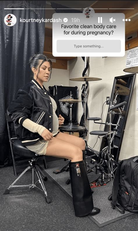 Kourtney Kardashian Wears A Micro String Bikini While Pregnant