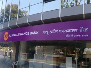 au small finance bank opens office  mumbai banking frontiers