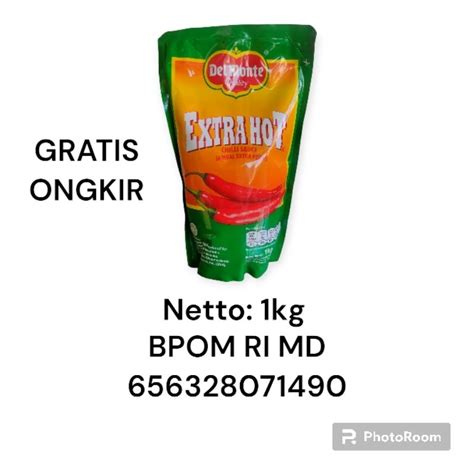 Jual Delmonte Extra Hot Berat Bersih Kg Sambal Extra Pedas Chilli Sauce Lasallefood Indonesia