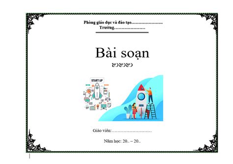 Mẫu Bìa Giáo án Ngang 2024 đẹp File Word Mẫu Bìa Giáo án Ngang đẹp Nhất
