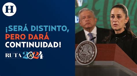 Es un gran reto relevar a AMLO Claudia Sheinbaum afirma que dará