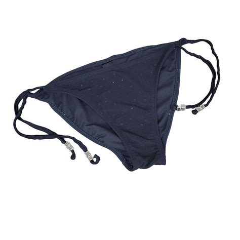 Endless Sun Black String Bikini Bottoms Mesh Pink Cry Gem