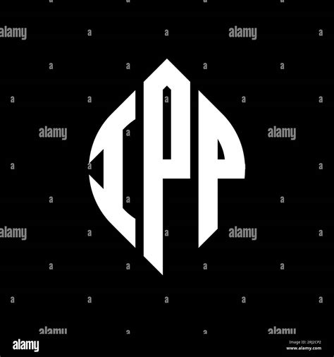Ipp Circle Letter Logo Design With Circle And Ellipse Shape Ipp