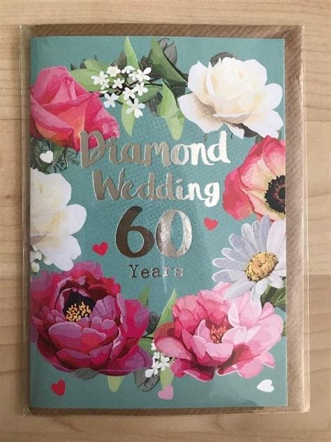 60th Wedding Anniversary Card Uk