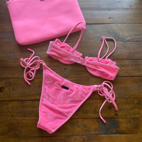 Triangl Mala Pink Bikini Set Top Xxs Bottoms Xs Depop