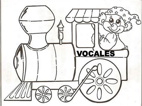 El Blog De Ciro Actividades De Lápiz Y Papel El Tren De Las Vocales