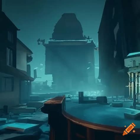 Elevated Gameplay Environment Concept On Craiyon