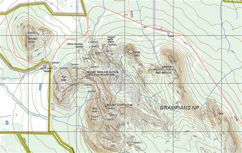 Green Lake South 1 25000 Vicmap Topographic Map 7324 2 S Maps Books