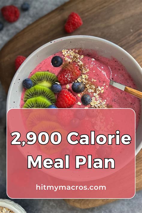 2 900 Calorie Meal Plan Free Artofit