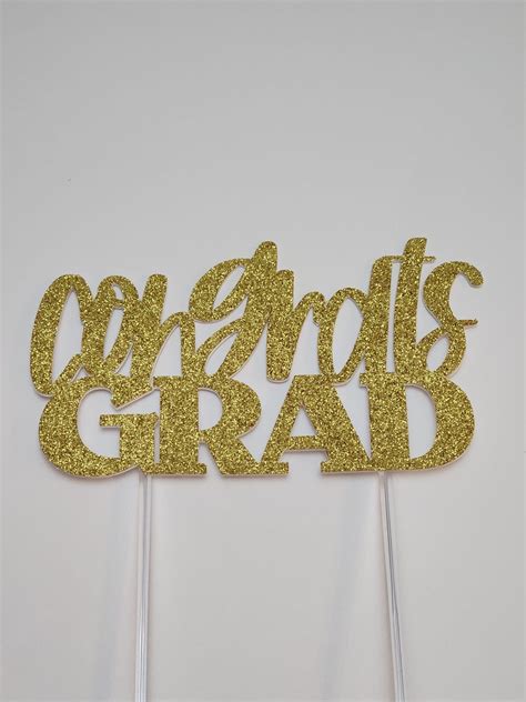 Graduation Cake Topper Congrats Grad Cake Topper Congrats Cake Topper