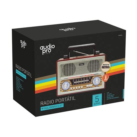 Ripley Radio Retro Bluetooth Usb Aux W Rms Gold Audio Pro