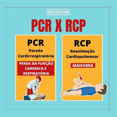 Pcr E Rcp Enfermagem - 🔴PCR x RCP | Tecnico em enfermagem, Enfermagem, Sistema cardiovascular