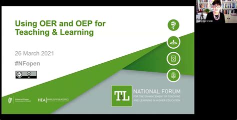 Webinar Using OER And OEP For Teaching And Learning National Forum