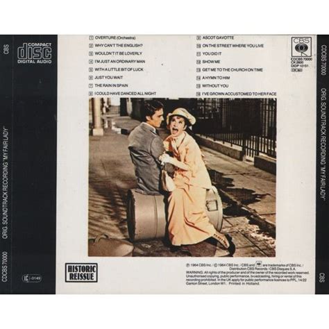 My Fair Lady Original Soundtrack Recording By Audrey Hepburn Rex Harrison André Previn Cd