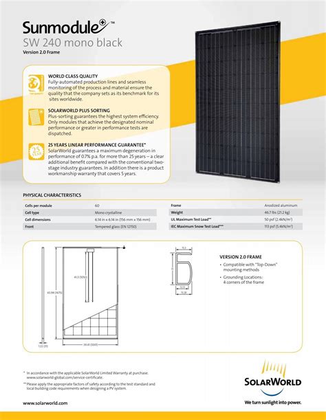 Solarworld Sunmodule Plus Sw 240 Mono Black Abundant Solar