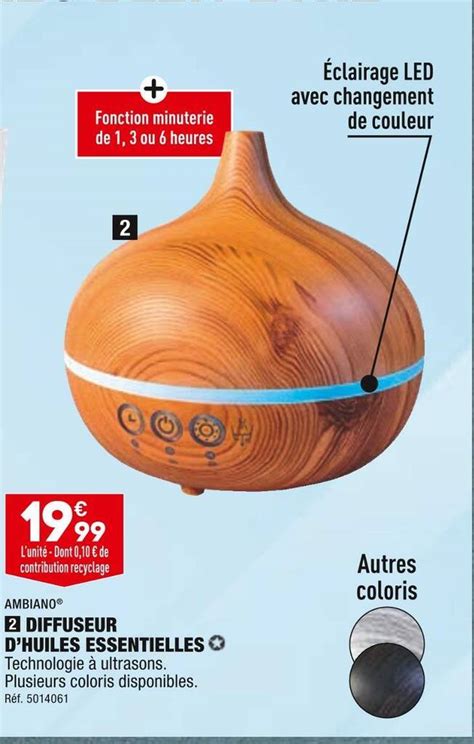 Promo Ambiano Diffuseur Dhuiles Essentielles Chez Aldi