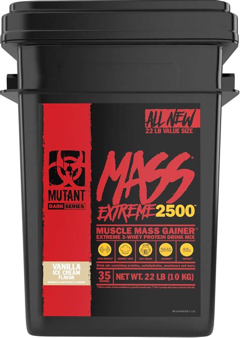 Протеин Mutant - Mass Extreme 2500, ванилов сладолед, 10 kg | Ozone.bg