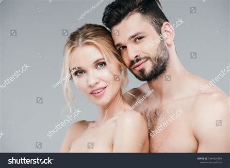 Happy Nude Woman Handsome Shirtless Man Stock Photo 1394604284 Shutterstock