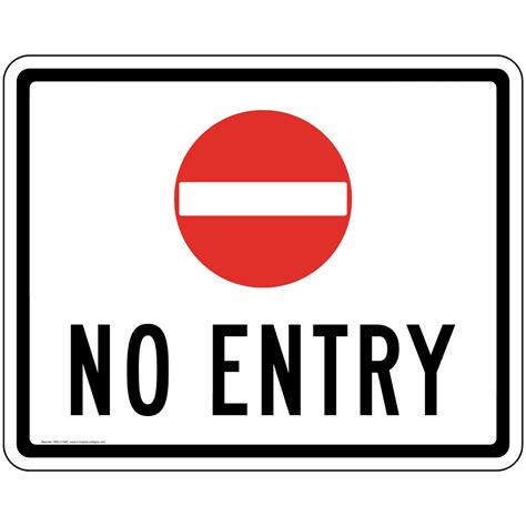 No Entry Symbol Sign Pke 21565 Enter Exit