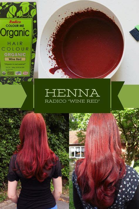 weinrot mit Henna Haare natürlich färben mit dem Wine Red von Radico