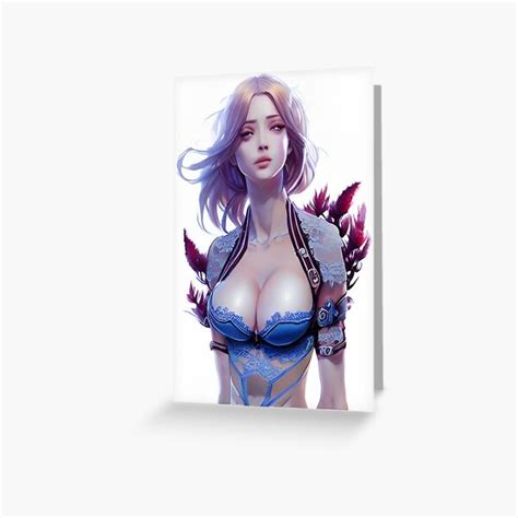 Carte De V Ux Tropical Baroque Fantaisie Lingerie Original Sexy Rotique Ecchi Pinup Femme