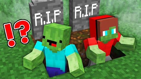 Jj And Mikey In Zombie Apocalypse In Minecraft Maizen Youtube