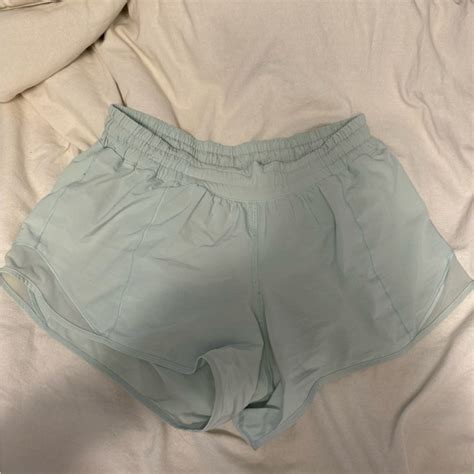 Lululemon Athletica Shorts Lulu Lemon Hotty Hot Shorts Mint Green Size Tall Length