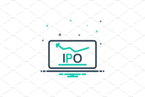 Initial Public Offer Icon Illustrator Graphics Creative Market